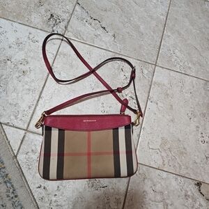 Burberry House Check Derby Peyton Crossbody Bag